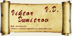 Viktor Dumitrov vizit kartica